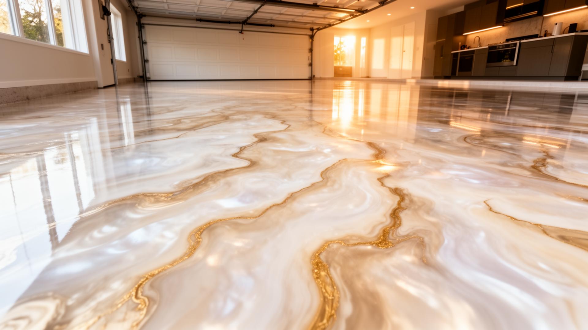 Premium hardwood floor with mirror finish
